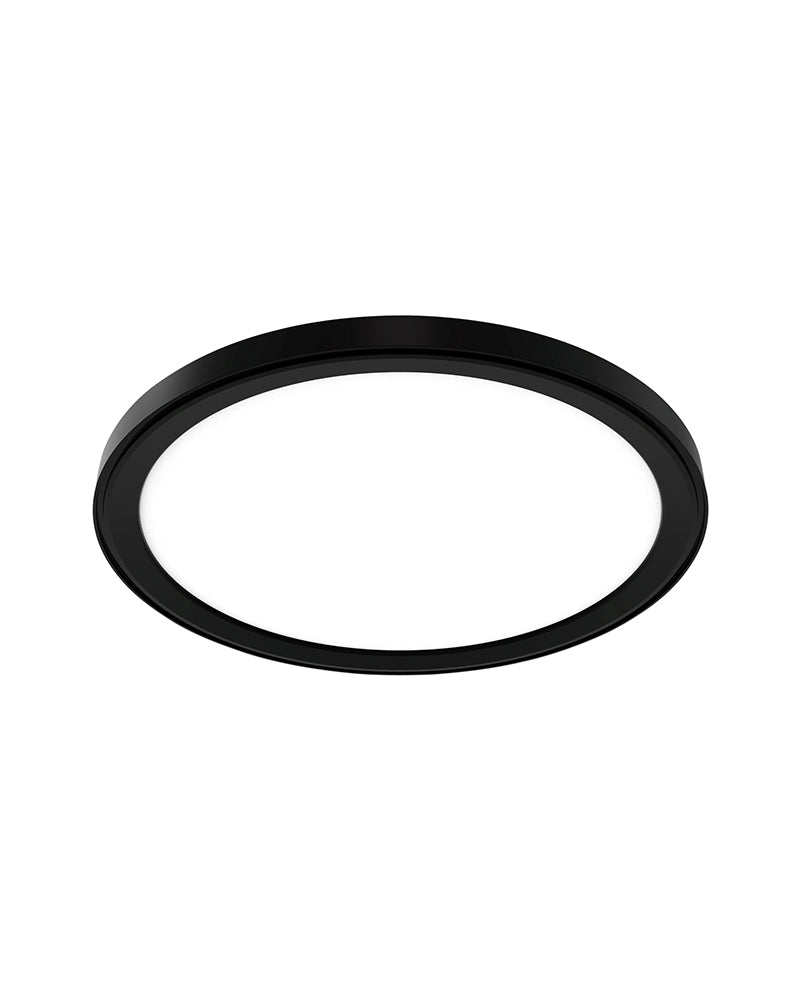 Sun LED - Iluminação de cabeleireiro redonda preta - ø55cm